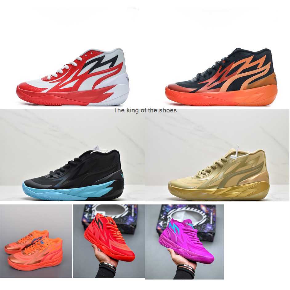 

MB01Mens lamelo ball MB 02 basketball shoes Melo Purple Gold Brown Black Blue Red Bred Green Christmas Halloween sneakers tennis with box