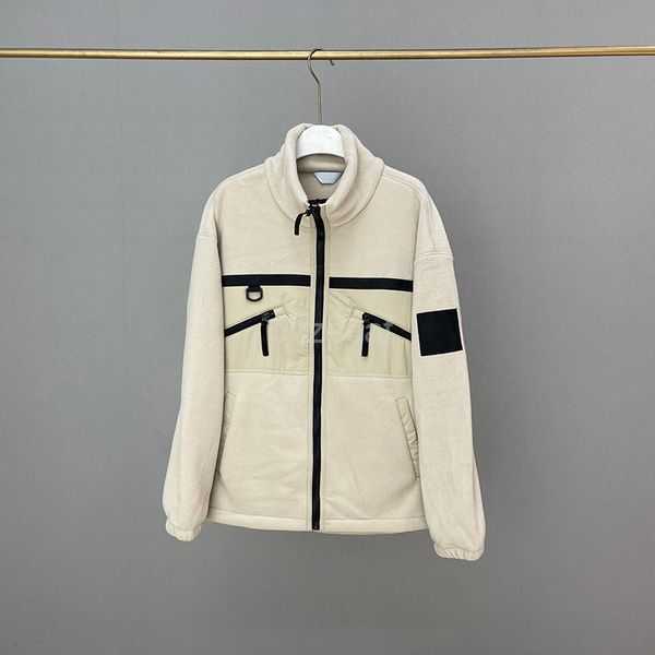 

Fashion Plush Mens Coat Women Tech Fleece Jackets Men Winter Rainbow Pattern Swaetshirt Youth Hight Quality Fur Sport Tops 6 2PZH, Black2