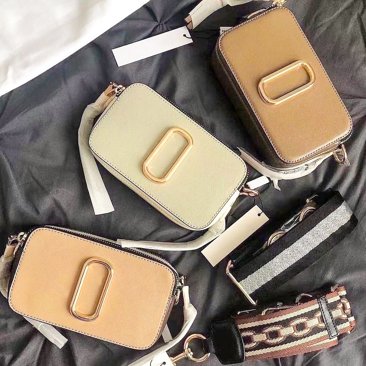 

Vintage baguette camera Bag marcjocobs the tote crossbody bags Womens Luxury Designer shoulder handbags Genuine leather Hobo Mens Envelope lady Clutch bag purses, Light green