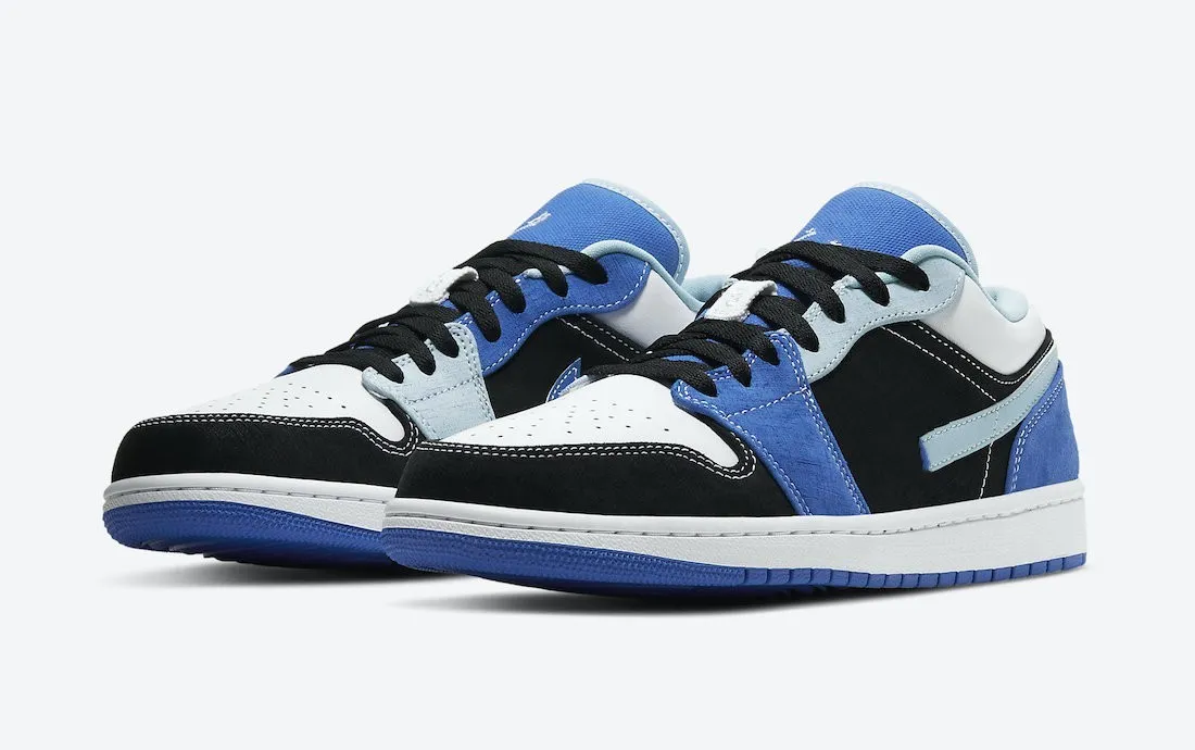 

2023 Classic Mens Womens Basketball Shoes Jumpman 1 1S Low in Black and Blue Tones 2023 Outdoor Designer Sneakers