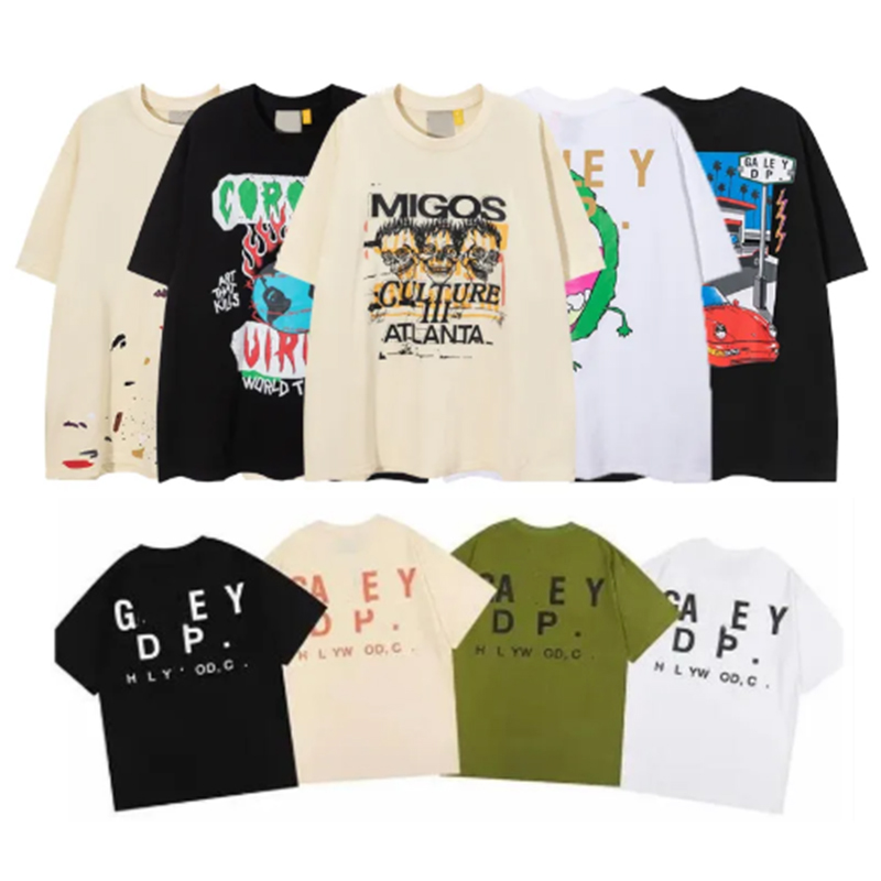 

2023 Mens T Shirts Designer Men Women Galleryse Depts T-shirts cottons Tops Tees Man S Casual Shirt Luxurys Clothing Street Shorts Sleeve Clothes
