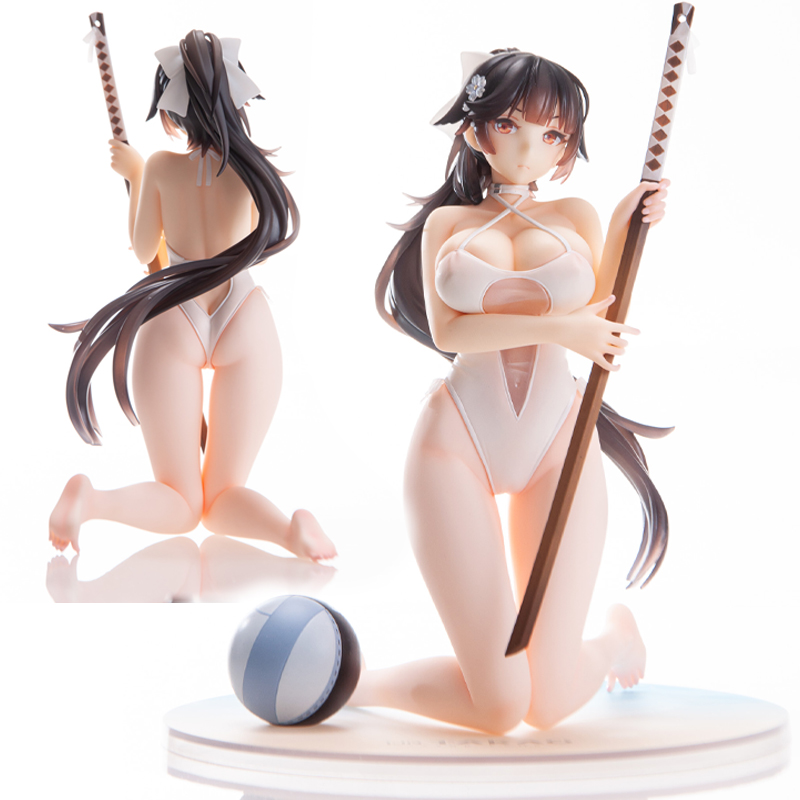 Gun Toys 19CM Alter Azur Lane Anime Figure Takao 1/7 Beach Rhapsody Ver Pvc Action Figure Adult Collection Model Doll Toy-image-858217570