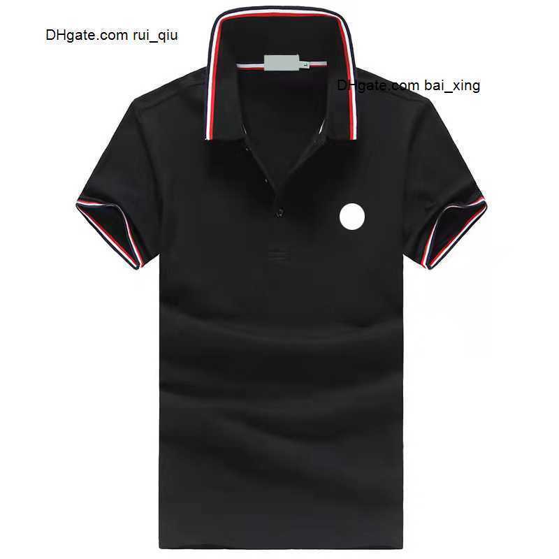 

Designer Basic mens business polos T Shirt fashion france brand Men's T-Shirts embroidered armbands letter Badges polo shirt shorts, Black