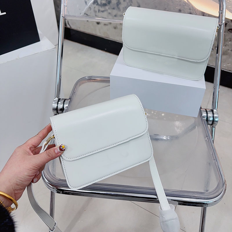 

Tofu Luxury Bags Solid Color Fashion Double Flap Medium Cross Body Durable Handbag Belt Bag Adjustable Chain Women Shoulder Bags Original Bag, 4#