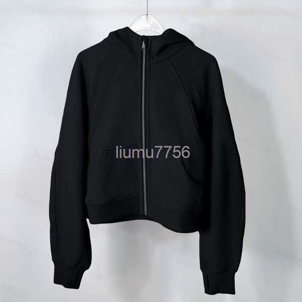 

Hoodies Sweatshirts LQJL Autumn Men's and Winter Yoga Hoodie Scuba Lululemens Womens Plus Velvet Thickening Jackets Hoodys Sports Half Zipper Terry Des ZFXQ