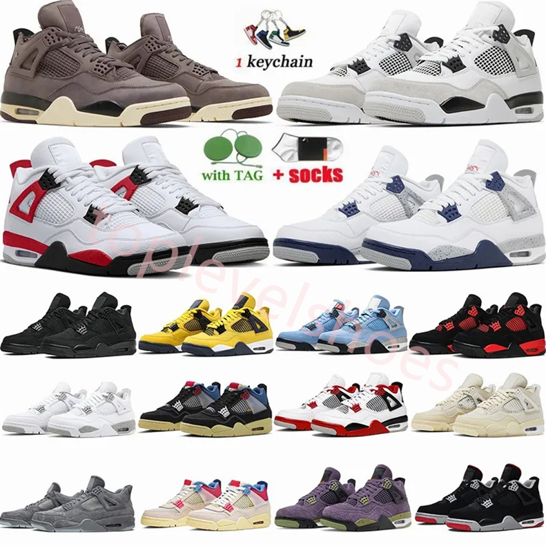 

jordans4 air jordens jumpman 4 4s basketball shoes luxurys designer shoes sneakers for men Outdoor Shoes black cat 4s retro military black pine green Sneakers, Color # 18