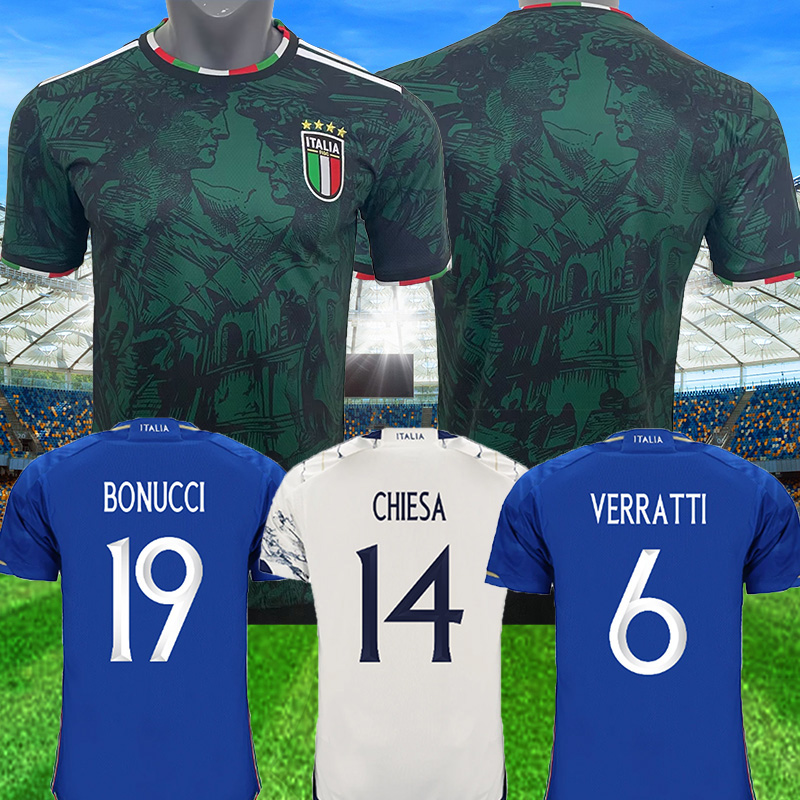 

2023 2024 ItAly Soccer Jerseys Italia VERRATTI CHIESA top quality maglie BARELLA BONUCCI pre match training jersey uniforms camisetas maillot football Shirt, P2