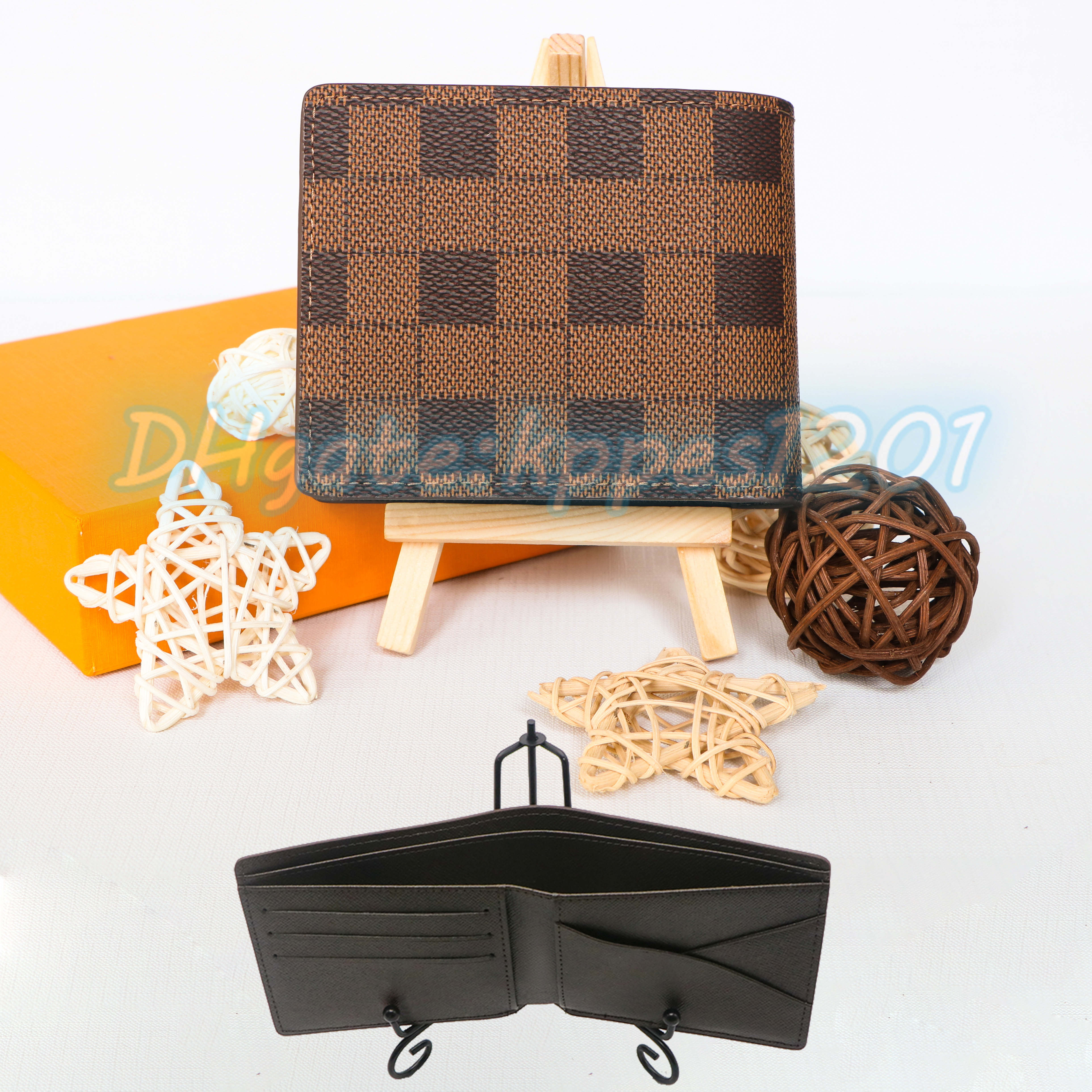 

famous Multiple M60895 wallets passport holders keychain wallet viutonity Luxurys Women's Mens fashion Coin purse cardholder designer coin purses Leather pocket, Black plaid