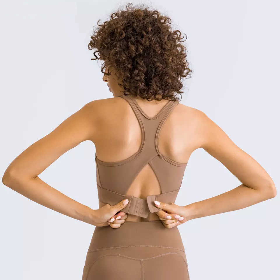 

Yoga Outfit Sport Bras Wome's Full Coverage Wirefree Padded Yoga Fitness Bra Workout Tops Woman Lady Girls, Black