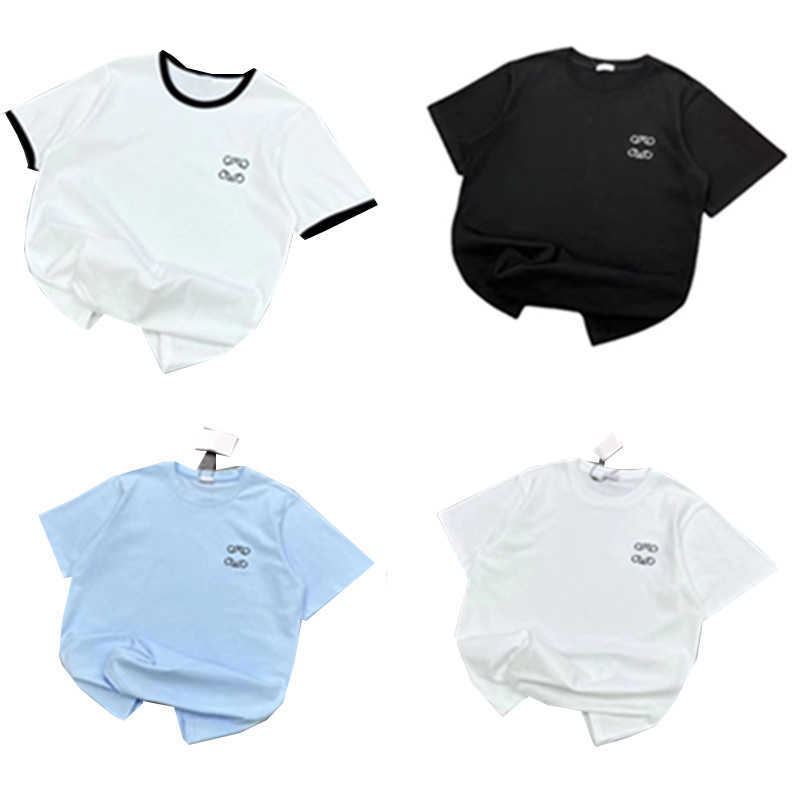 

high-quality Embroidery Loewe T-shirt Men's and Women's Same Letter New Summer Versatile High-end Half-sleeve Cotton Youth Fashion Brand, Ssssss