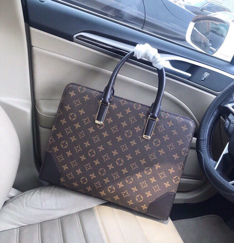

Men's shoulder bag briefcase leather brand-name handbag business computer bag Messenger bag unisex top quality men's luggage computer handbag, #1