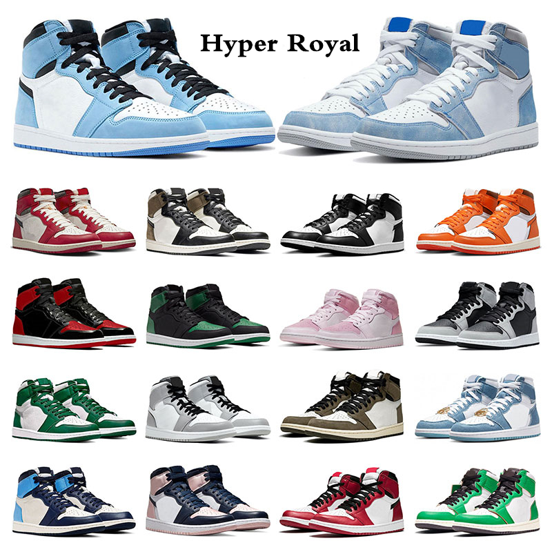 

Jumpman 1 Basketball Shoes 1s Mens Sneakers Chicago Lost & Found University Blue Hyper Royal Dark Mocha Light Smoke Grey Fragment Womens Outdoor Sports Trainers, 39