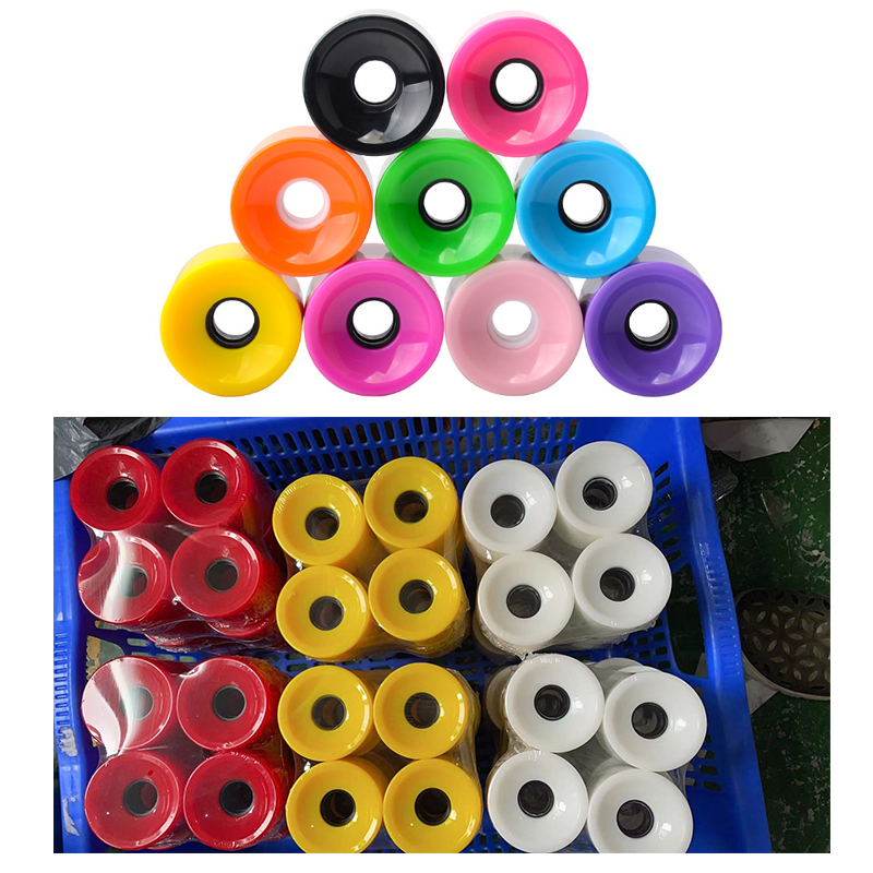 

1pc Longboard Skateboard Wheels 70mm Wheel for longboarding 78A Replacement downhill longboard PU wheels skating board wheels, Yellow