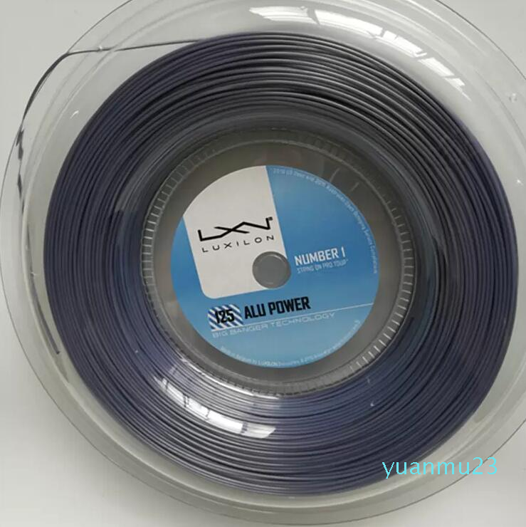 

Quality LUXILON Big Banger Alu Power Tennis Racquet String 200m Grey Color Same As Original 11