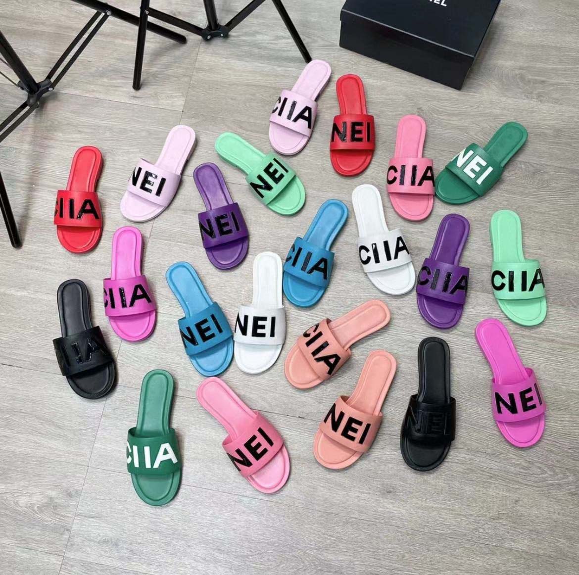 

Small fragrant wind slippers 2023 summer new net red fashion letter flat women's slippers flip-flops beach shoes women, #10