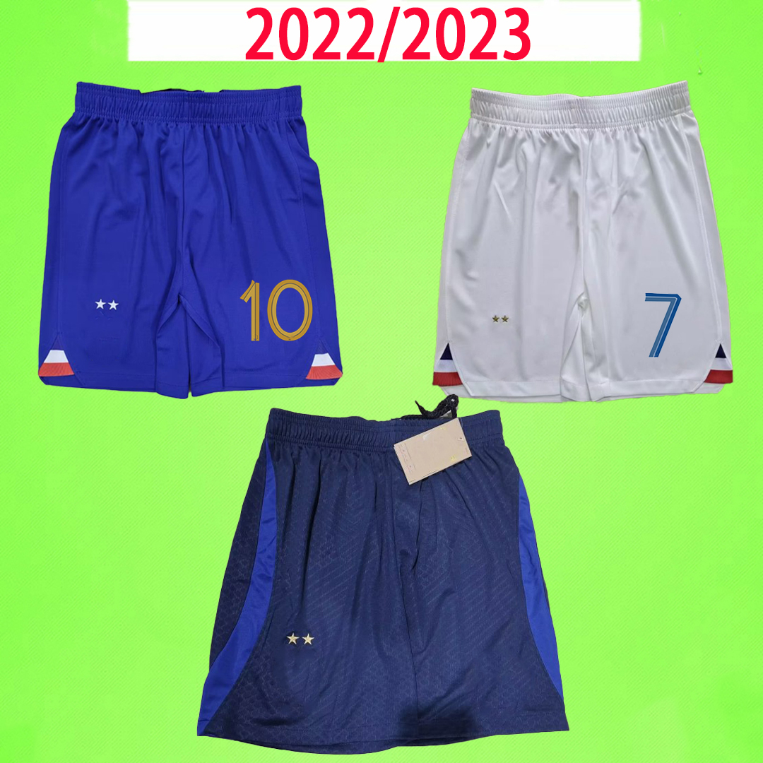 

France soccer shorts Training 2022 BENZEMA MBAPPE COMAN GIROUD DEMBELE GRIEZMANN French football pants 2023 Francia Maillot de foot 22 23 24 Fans version home away