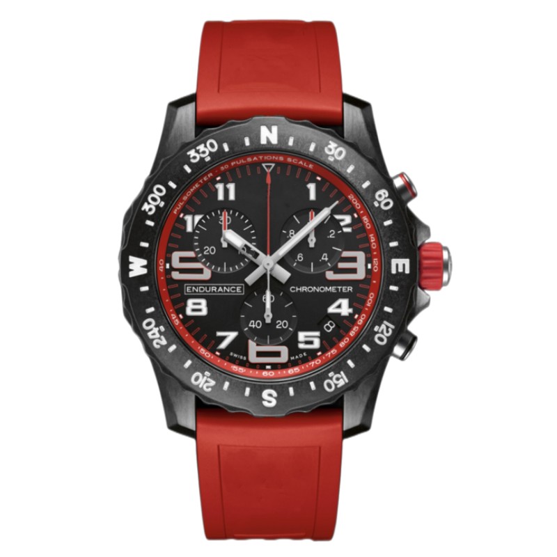 

Luxury Men's Watch 44mm Sports waterproofing Japan Quartz Endurance Pro Chronograph Wristwatch Red Blue Rubber 1884 Men Watches Sapphire Glass Man Watches watch