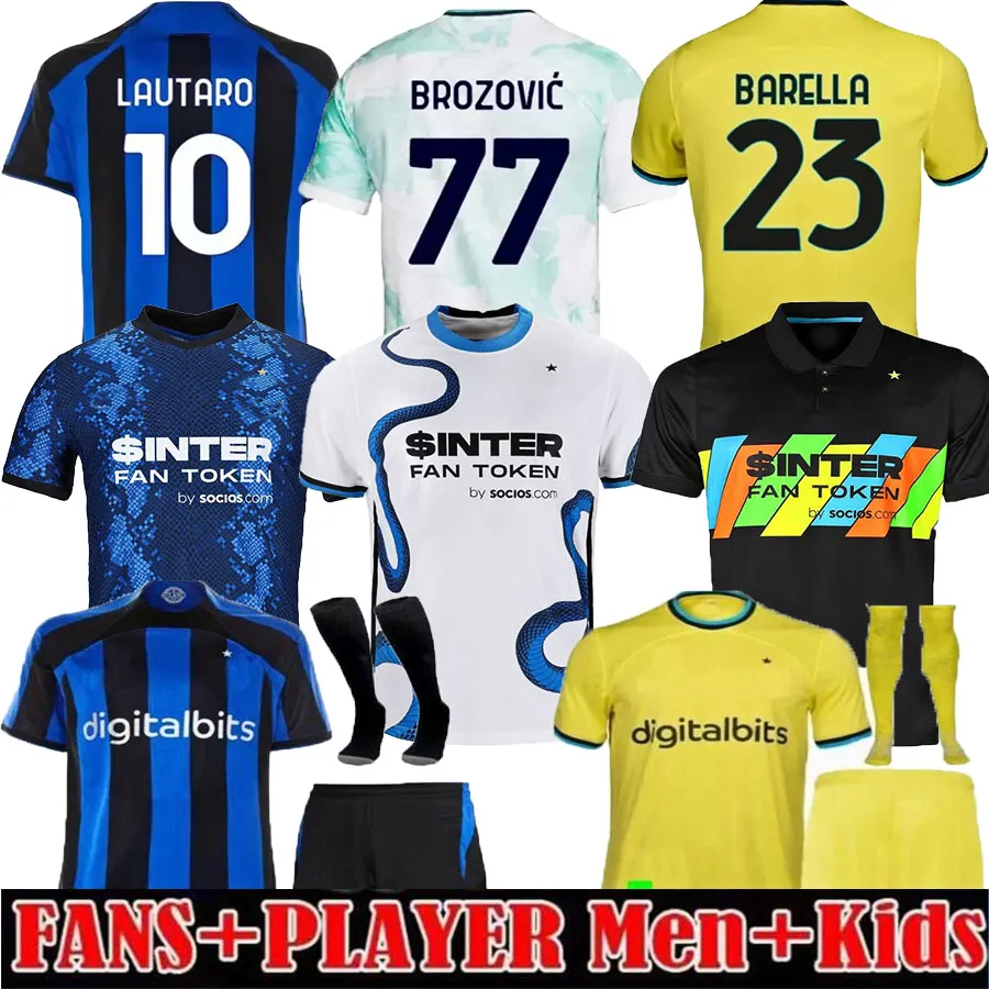 

2021/2022/2023 Inter Home Away soccer jerseys DZEKO LAUTARO J. CORREA Calhanoglu Campioni jersey 21/22/23 Milan L BARELLA MEN Kids kits football shirts, Men 3rd