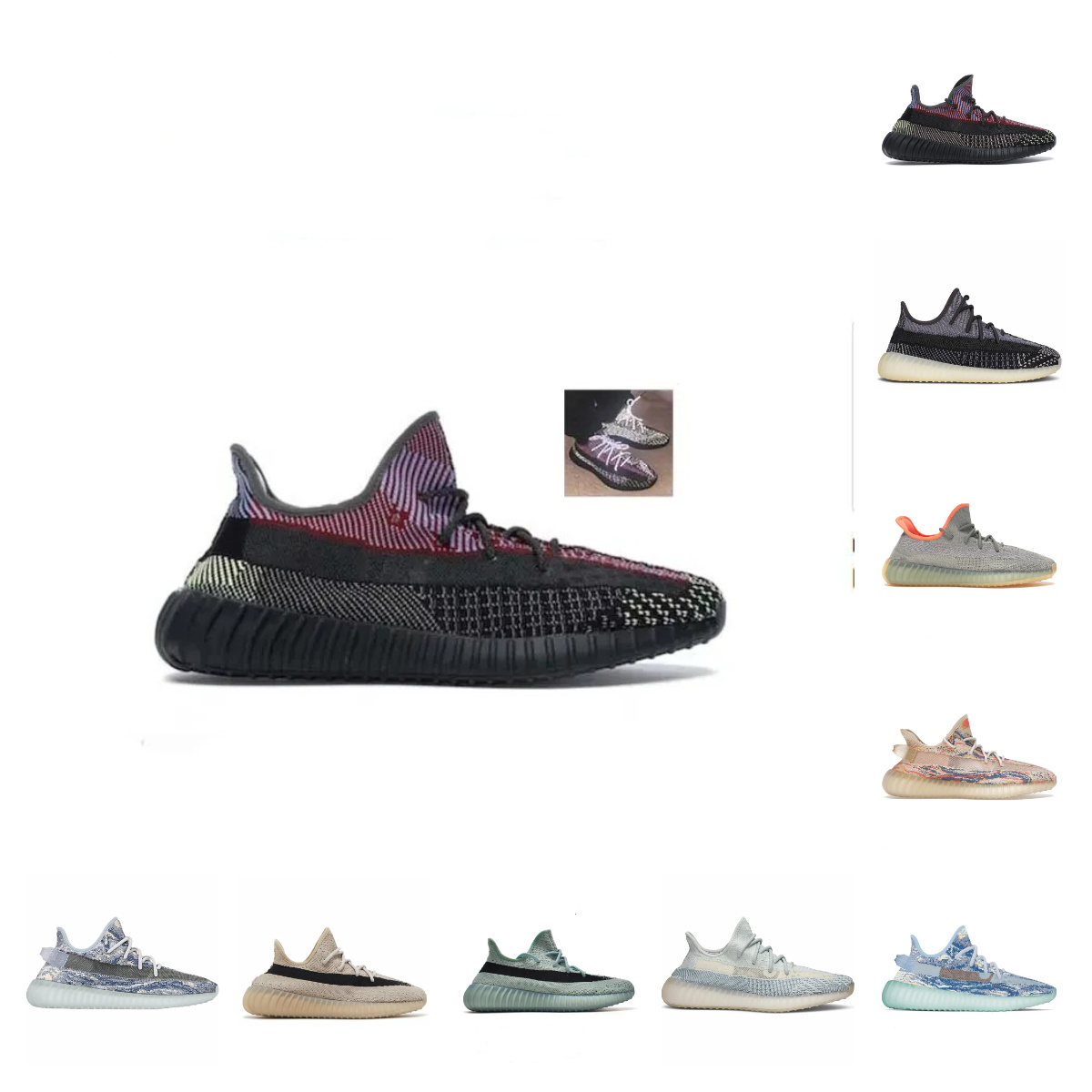 

Men Women Running Shoes Yeezys Boost 350 V2 Yezzys Yeezzys Bone Beluga Reflective Onyx Slate Black White Hyperspace Dazzling Blue Flax Zebra Sneakers, 28