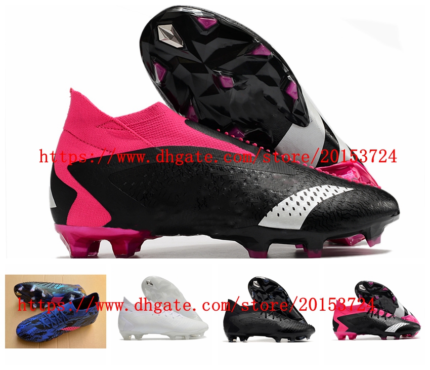 

Men Soccer Shoes PREDATOR ACCURACY23.1 FG Cleats Football Boots Firm Ground Outdoor Crampons De Scarpe Da Calcio, As picture 3