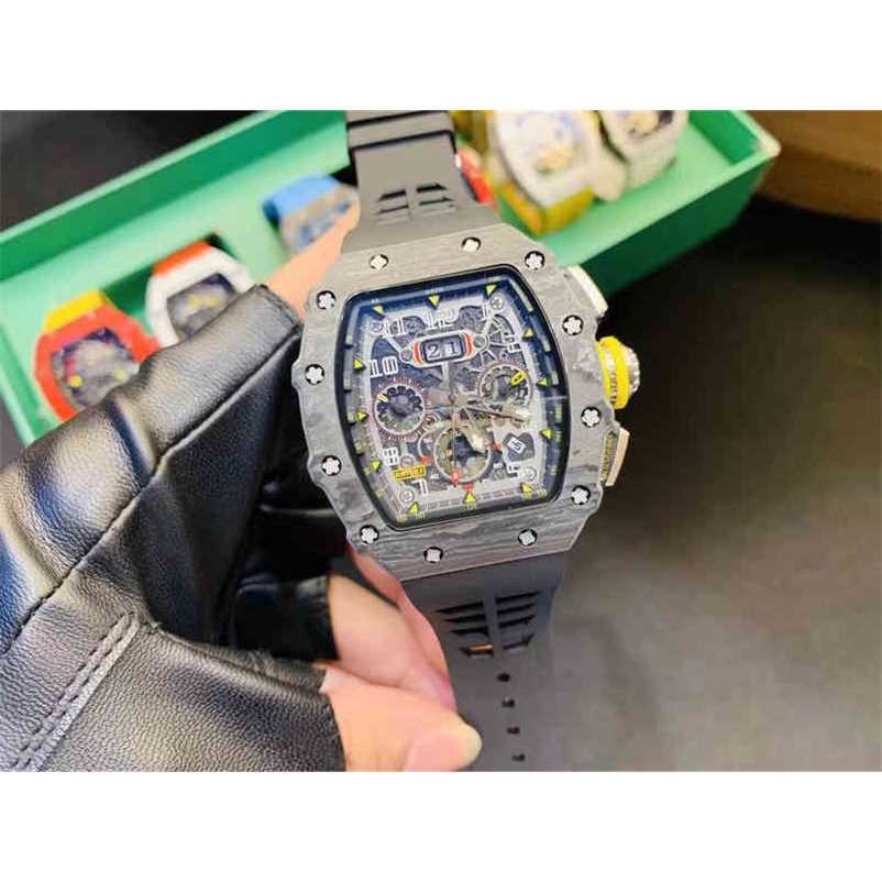 

Designer Luxury Richa Milles Watch watch Date Luxury Mens Mechanical Watch Male Fiber Case High Quality Swiss Movement Wristwatches