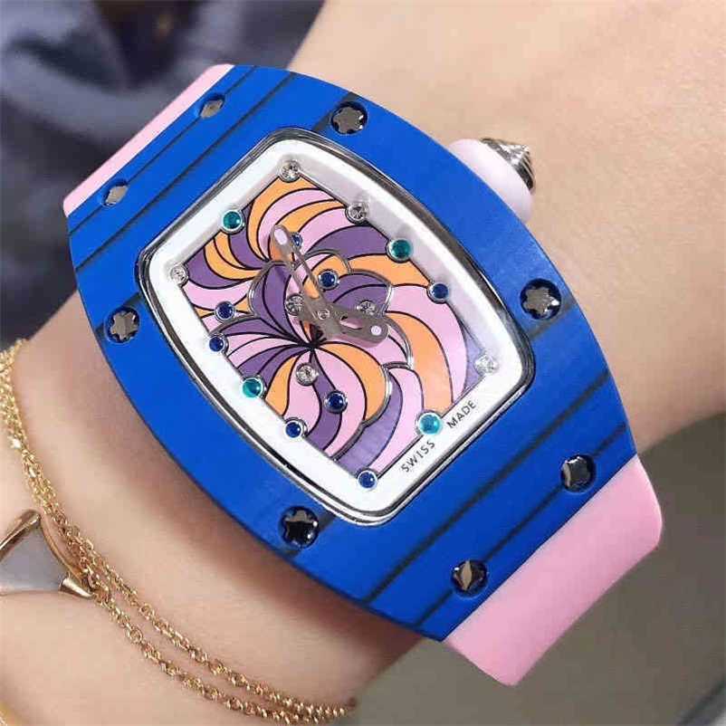 

Designer Luxury Richa Milles Watch watch Date Wine Barrel Leisure Business Watch Rm07-01 Multifunctional Fully Mechanical Womens