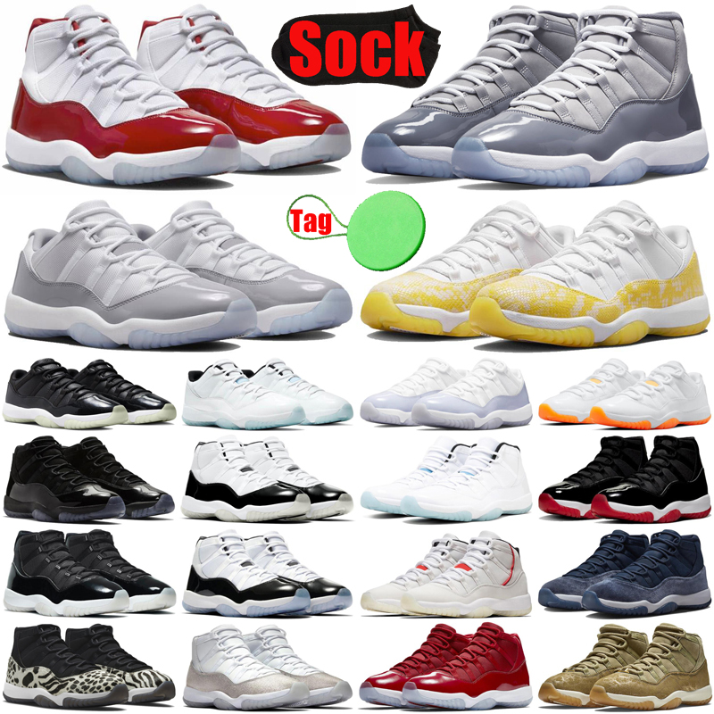 

Cement Cool Grey Cherry 11 11s basketball shoes for men women Yellow Snakeskin Midnight Navy bred Legend Gamma Blue Cap And Gown mens trainers sneakers, #2 cool grey