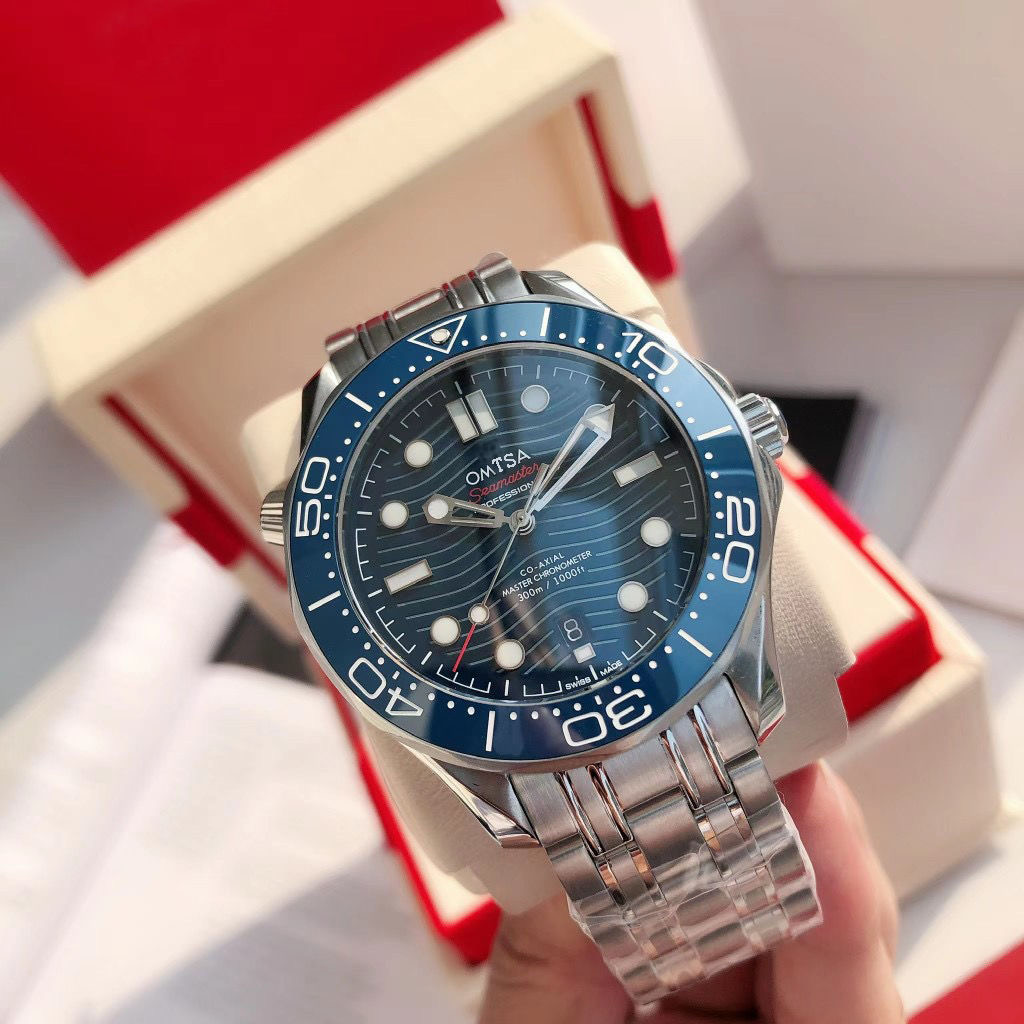 

Designer Luxury Men Seamaster Sports Watch 2813 Automatic Mechanical Fashion Skeleton Diving 300 Watch Luminous Ceramic Stainless Steel Waterproof Seahorse 42MM, As shown