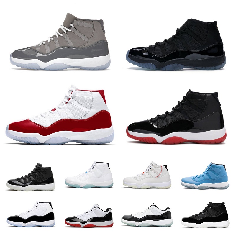 

11 Jumpman Basketball Shoes Mens Women Retro Cherry 11s Midnight Navy Cool Grey 25th Anniversary Concord Cement Grey Bred Gamma Blue Space Jam Trainer Sport Sneakers, X004
