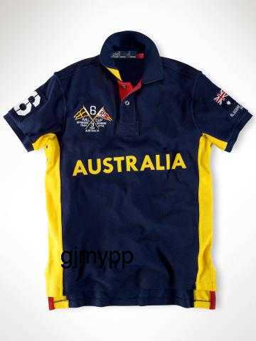 

discounted Big Horse Solid Short Sleeve Summer Men' Polo shirt national flag pony size -XXL 817VS