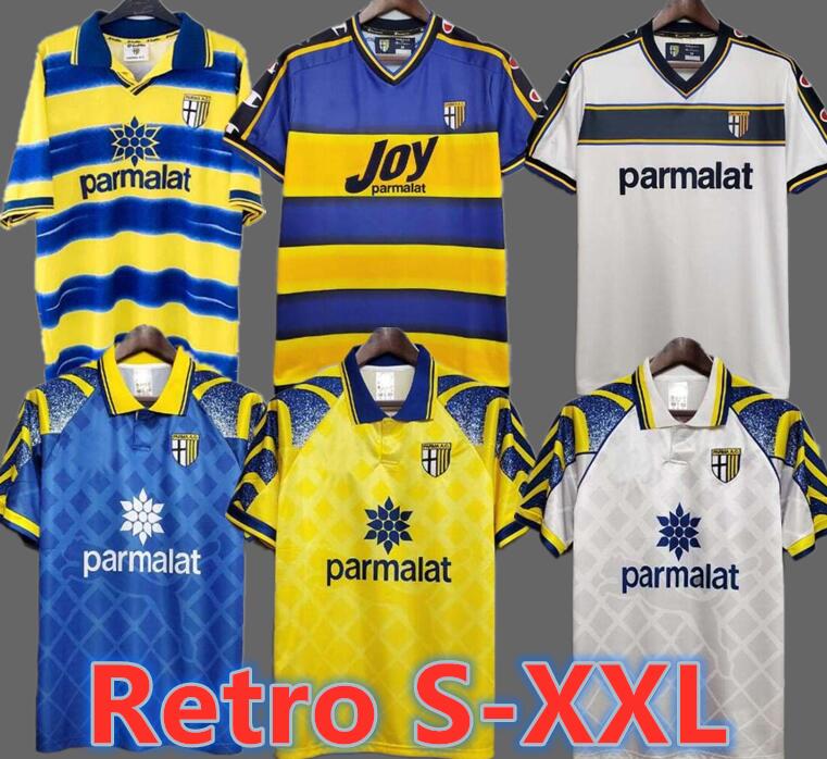 

Parma Retro soccer Jerseys 95 97 98 99 2000 98 99 00 FUSER BAGGIO CRESPO ORTEGA AMOROSO CANNAVARO Home Football shirt BUFFON THURAM futbol camisa, 95/97 jeresy