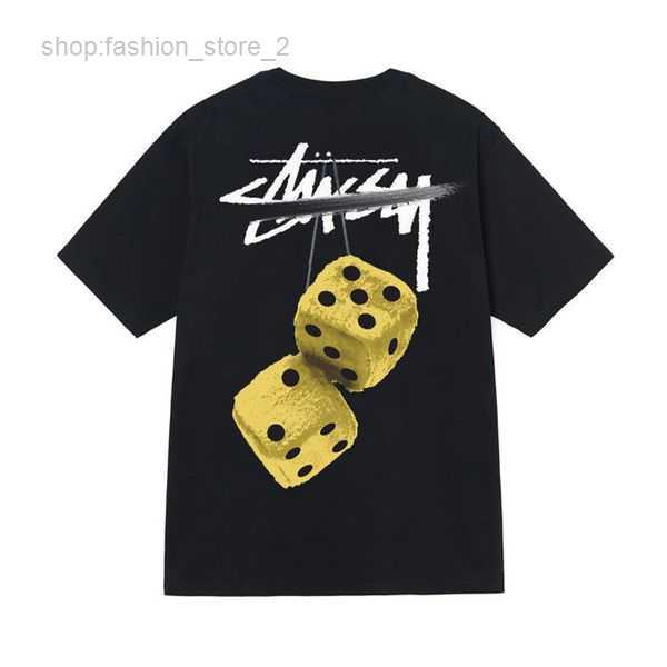 

Men' T-shirts 22ss Designer Stussys Tops Summer Tshirt Luxury Fashion Brand t Shirts Mens Short Sleeved Alphabet Dice Pattern Printed 11 3 JWZN, 17