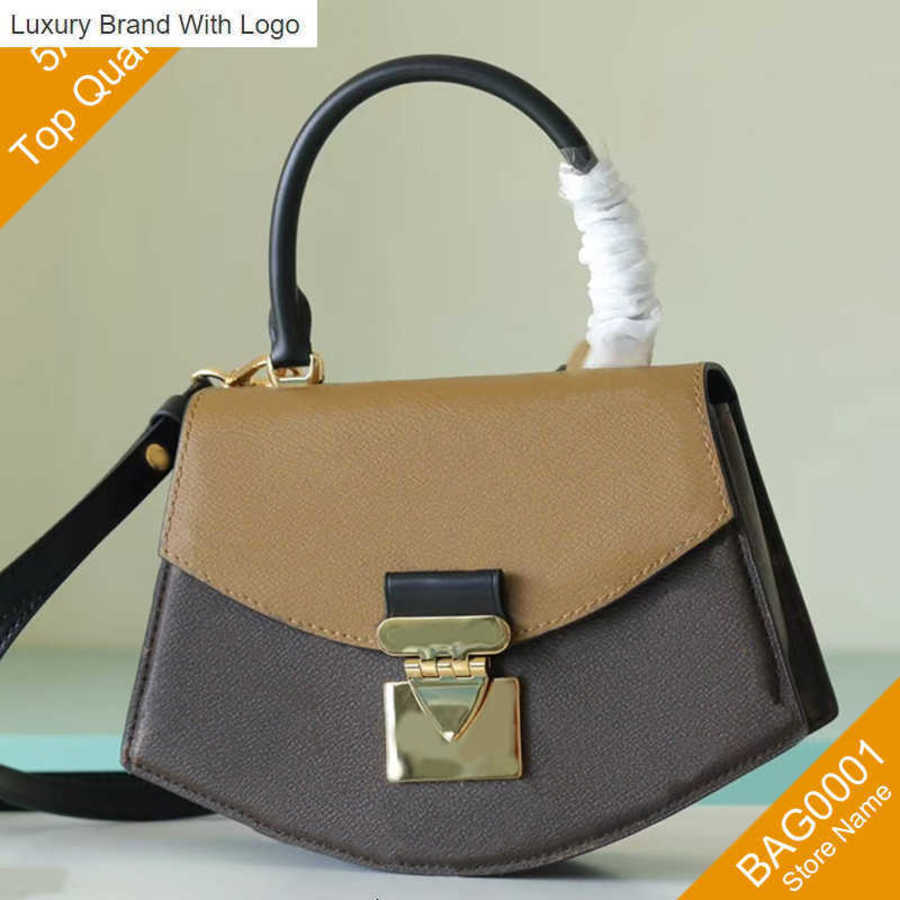 

Bag Handbags Totes Vintage Tote Bags Women Half sector Fashion Casual Leather Canvas M46548 Open Hasp Crossbody Handbags without box B364 B257 B295 B291 5A Qu, Brown