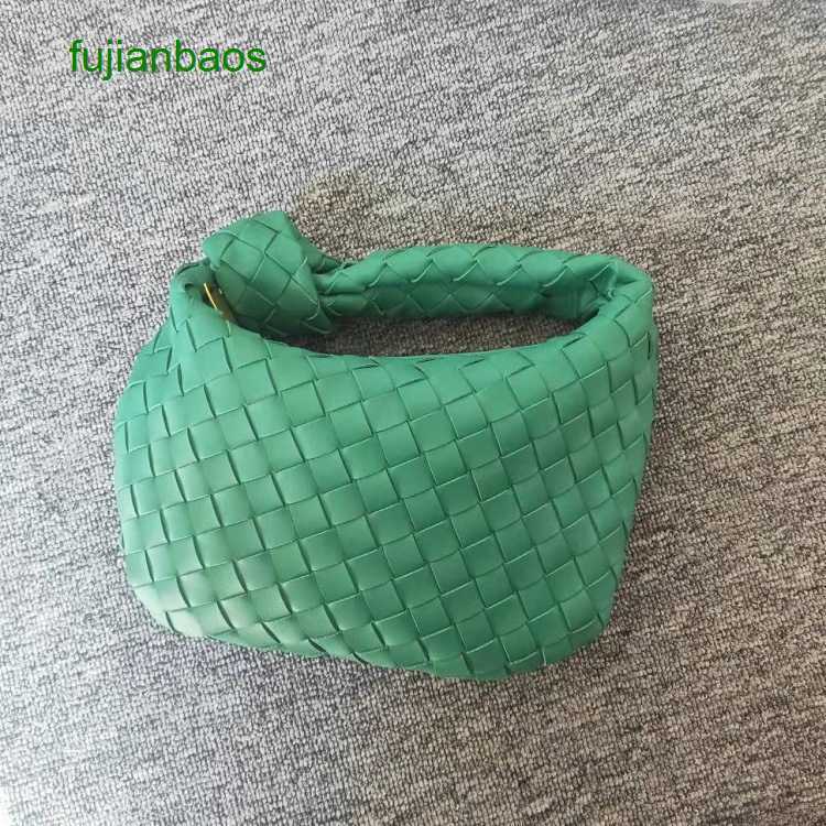 

Bottgs Judie Knot Woven Bag Oxhorn Handbag Pleated Fashionable Women's Dumpling Handbags