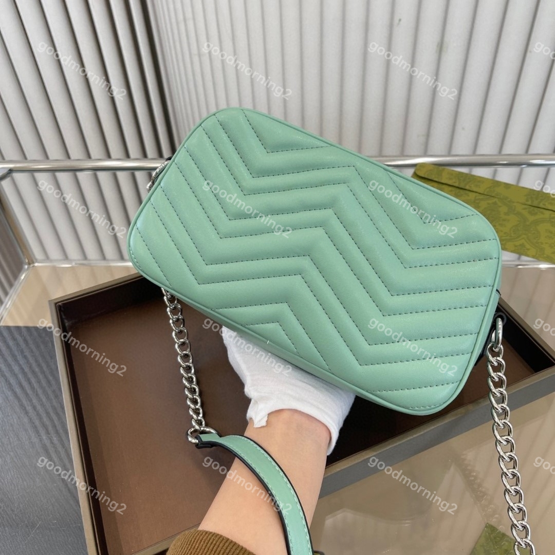 

Designer Marmont Shoulder Bag: Classic Luxury Style w/ 13 Color Options, Leather Material & Crossbody Function - Ideal for Banquets, 8 gold chain and letters