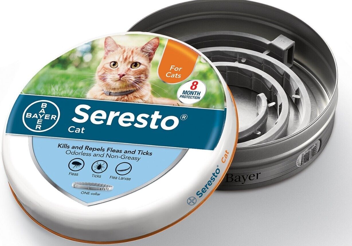 

Genuine Seresto Kills and Repels Ticks, Prevention Fleas and Lice Collar 8-month for Large Dog,Cat