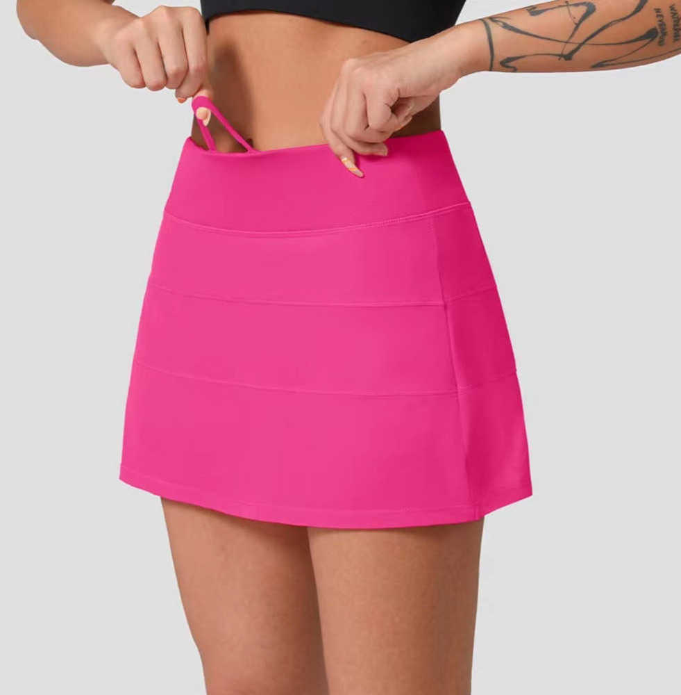 

lulus women yoga tennis pace rival skirt Pleatedx Gym Clothes Womens Designer Clothing outdoor sport Running Fitness Golf Pants Short Sport, Orange
