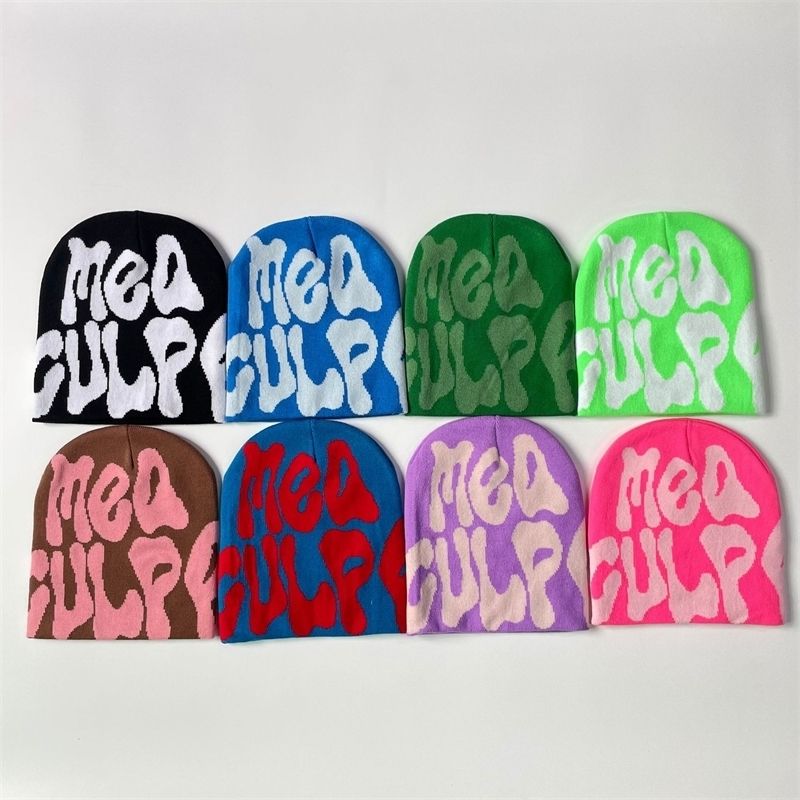 

Caps Beanie Bonnet Beanies Mea Culpa Womens Cap Winter for Women Hats Accessories factory outlet