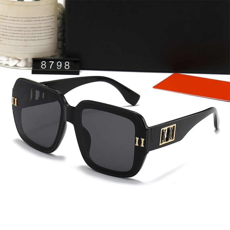Designer Sunglasses Luxury Women Men Sun Glasses Summer Print Goggle Square Adumbral 8 Colors Optional-image-858269821