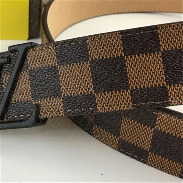 

Men's Women's Fashion Classic Designer Belts Luxury Women Belt Casual Gold Buckle Letter Smooth Buckle Width 38mm