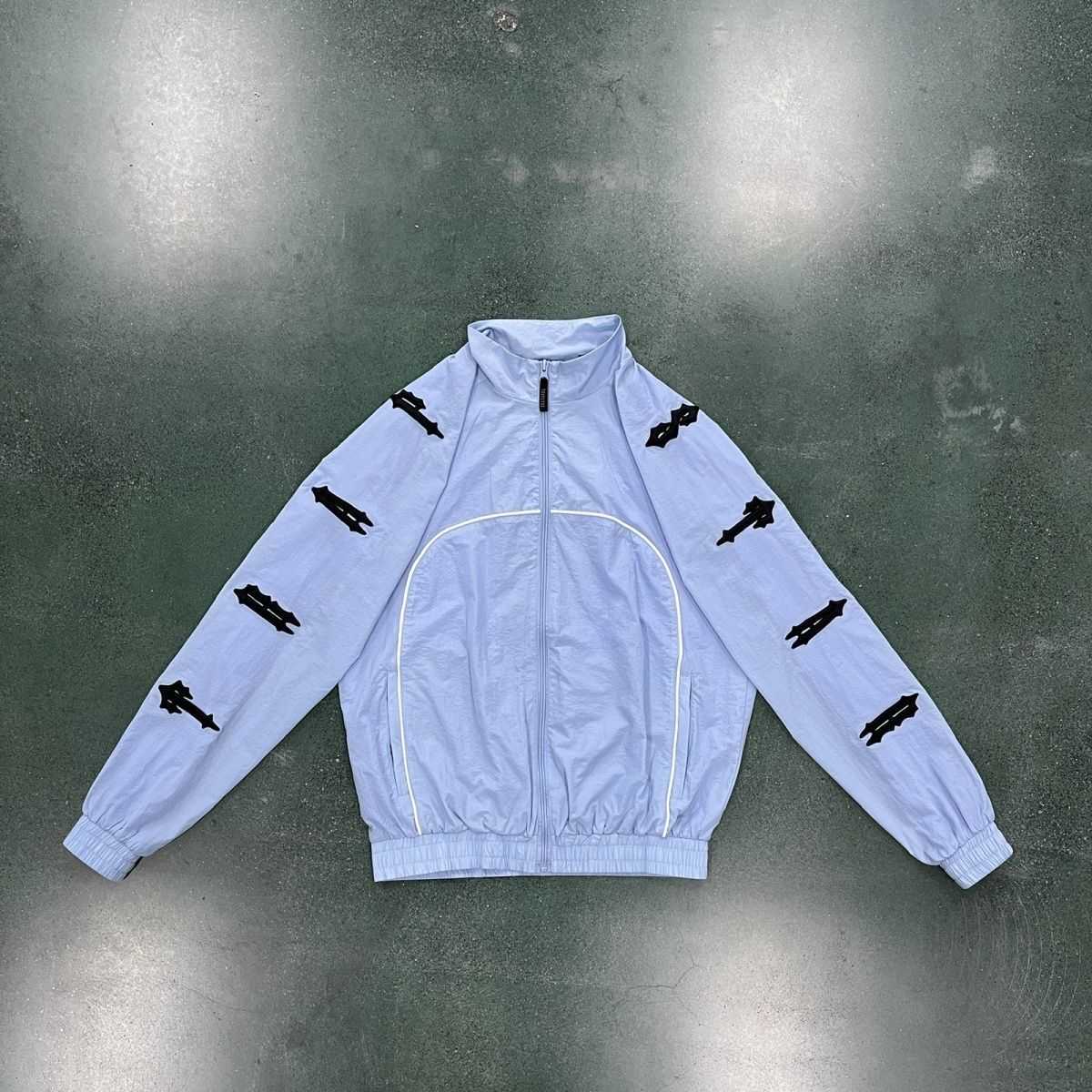 Offre spéciale 2023 nouveau piège étoile pull bleu clair ensemble irongate shellsuit 2.0 vêtements d'extérieur mode hommes