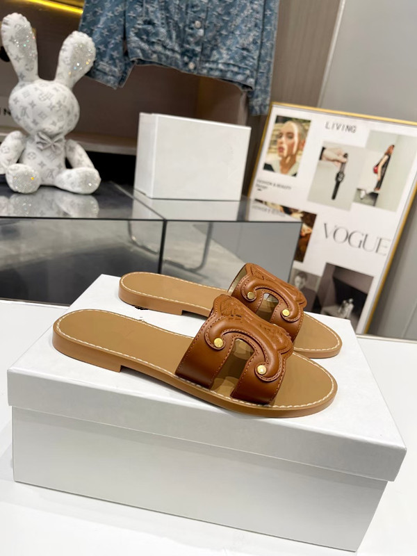 

oran sandal Luxury designer leather ladies sandals summer flat shoes fashion beach women slippers letter drag Slides flip flops for women Ladies sexy slipper 0401, 03