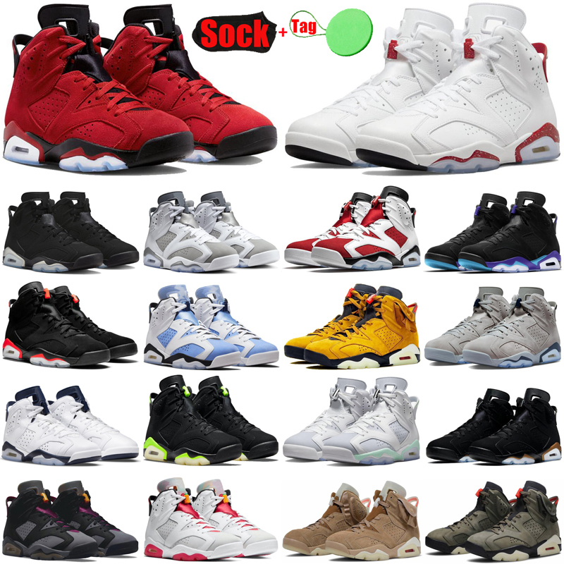 

Toro Bravo 6 6s men basketball shoes Cool Grey Aqua Metallic Silver UNC Georgetown Carmine Infrared Midnight Navy Hare sports sneakers mens trainers, #16 yellow