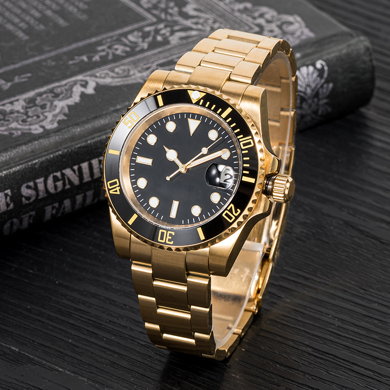 

NO1Luxury watch mens automatic mechanical ceramics watches 41mm full stainless steel Gliding clasp Swimming wristwatches sapphire luminous watch u1, Tool