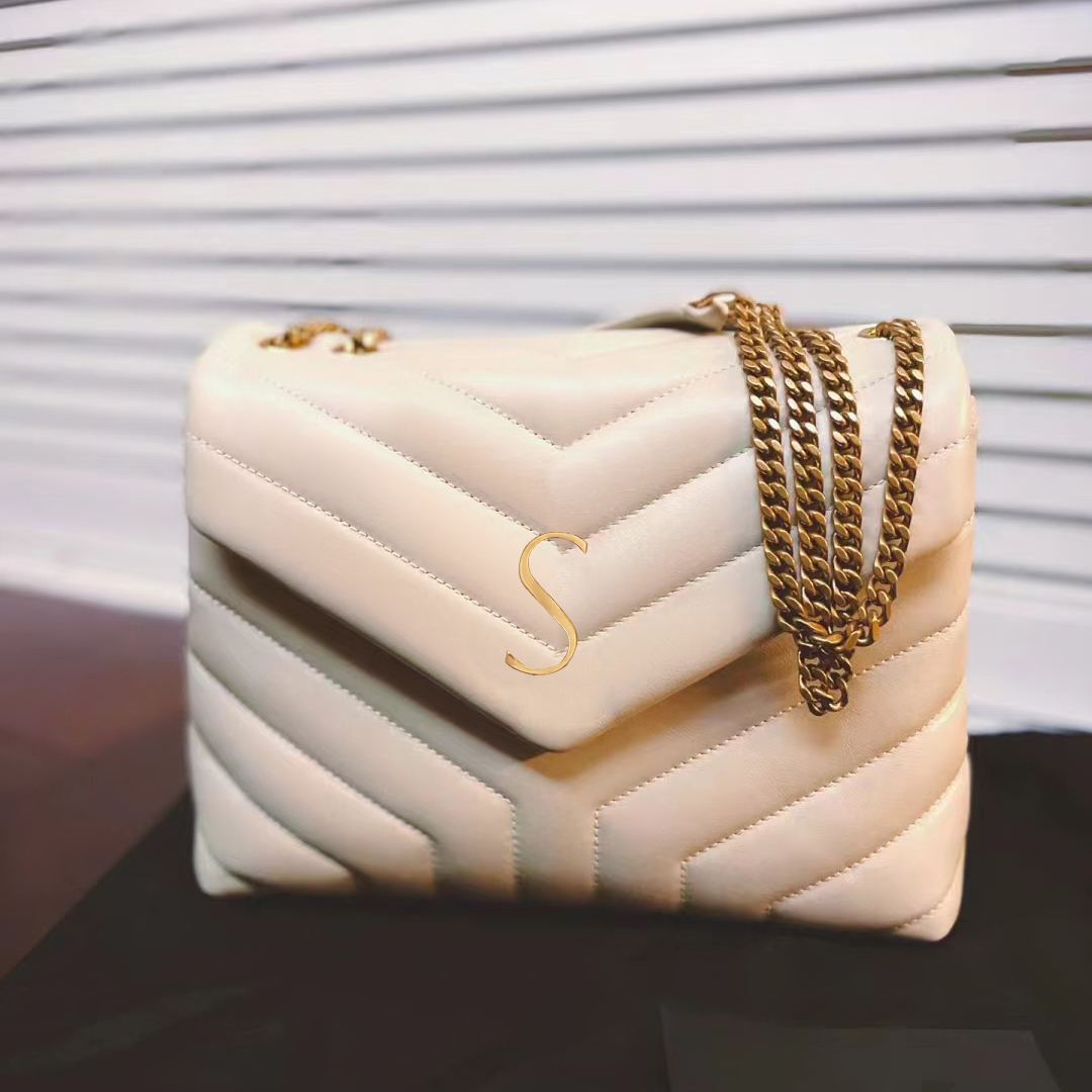 

fashion chains shoulder Bag toy LOU LOU Classic Women's mens Designer handbags Luxury Leather flap tote quilted woman Crossbody envelope clutch Bags chain purse hobo, Green silver