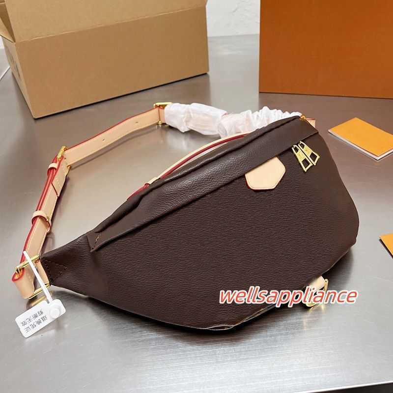 

Designer Waist Bags Luxury Handbag Brown Flower Shoulder Messenger Bag Branded Replica Crossbody Handbag Leather 1057, White flower