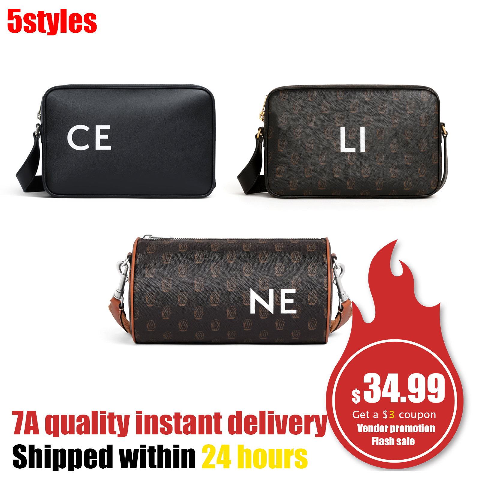 

celins Messenger Bags Shoulder bag Womens Mens Underarm pouch pochette TRIOMPHE CABAS cowhide envelope bags Crossbody cylinder clutch handbags tote wash bag purse, Cylinder-mon0gram white