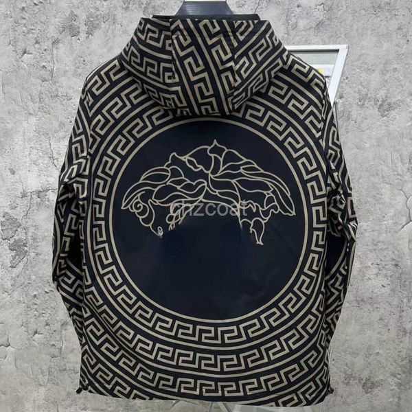 

Medusa Jacket Casual Printed Men Zippered Hooded Jackets Designer sweatshirt Mens Cardigan Coat Hip hop Windbreak Loose Reversible 1 UJB4