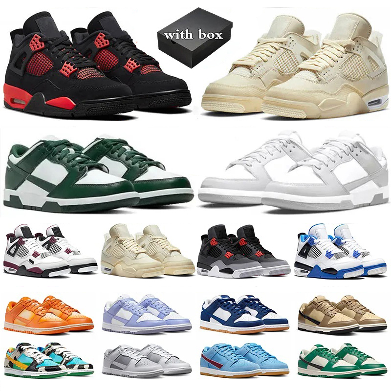 

Basketball Shoes jumpman 4s Black Cat White Oreo Shimmer Comfortable soft bottom sneaker dunks Panda Grey Fog Candy Photon Dust White With box outdoor sneakers, 041