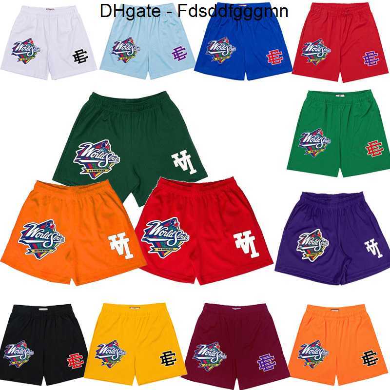 

22 SS INS tide brand EE High Street baseball sports Men's shorts 2022 American Eric Emanuel mesh breathable quarter beach pants Casual Hip Hop Plus Size Shorts OO30, Ee royal blue